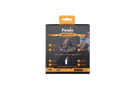 Набор налобный фонарь FENIX HM65R + E-LITE