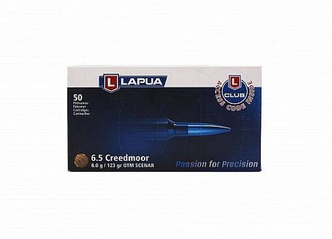 Патрон  LAPUA кал. 6.5 Creedmoor Scenar FMJ 8,1 гр.(50 шт.)
