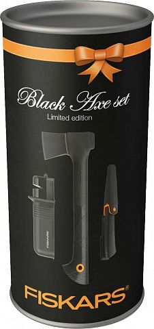 Подарочный набор в тубусе FISKARS Black Axe set Limited edition