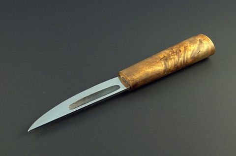 Нож Якутский средний, рукоять карельская береза (клинок 130 мм)