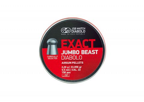Пули JSB Exact Jumbo Beast, 5,52мм 2,2г. (150 шт.)