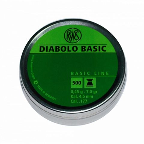 Пули RWS Diablo Basic 4,5мм 0,45г. (500 шт.)