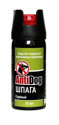 Перцовый баллончик газовый AntiDog "Шпага", 65 мл