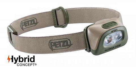Налобный фонарь PETZL Tactikka+ RGB  350Лм (пустыня)
