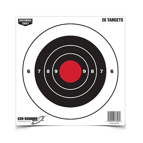 Мишень бумажная BIRCHWOOD CASEY Bull's-eye Paper Target 200мм