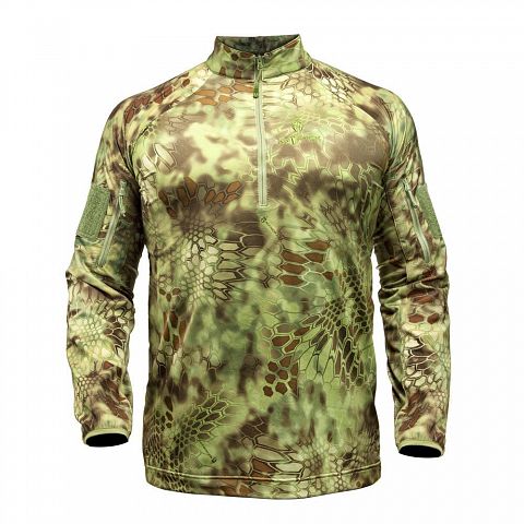 Пуловер KRYPTEK Valhalla L/S ZIP с молнией и длинными рукавами (Mandrake)