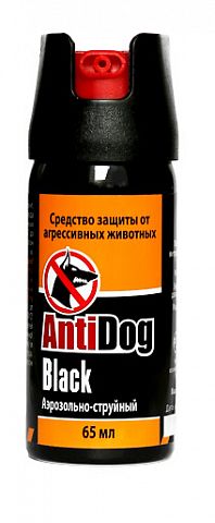 Перцовый баллончик газовый AntiDog "Black", 65 мл