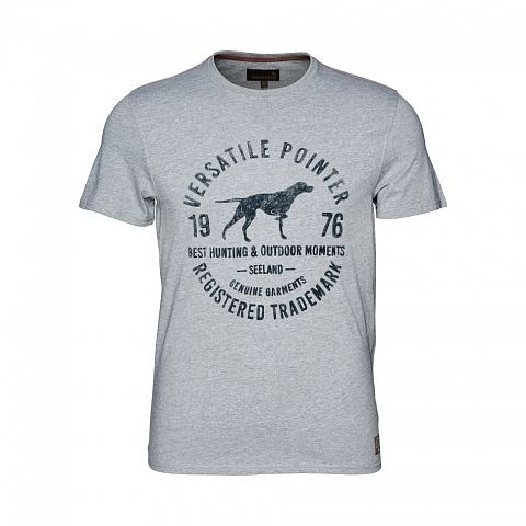 Футболка SEELAND Aiden printed S/S (Grey Melange)