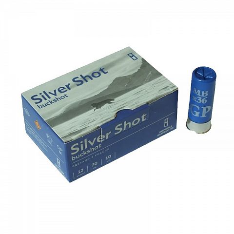 Патрон ГЛАВПАТРОН SILVER SHOT 12/76 №0000  48г. (10 шт.)