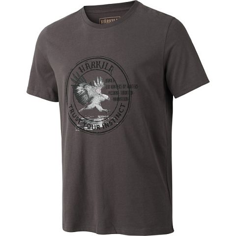 Футболка HARKILA Wildlife Eagle S/S (Mulch Grey)