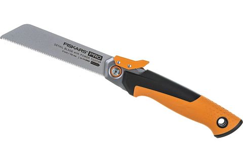 Пила Fiskars тяговая складная PowerTooth 150 мм
