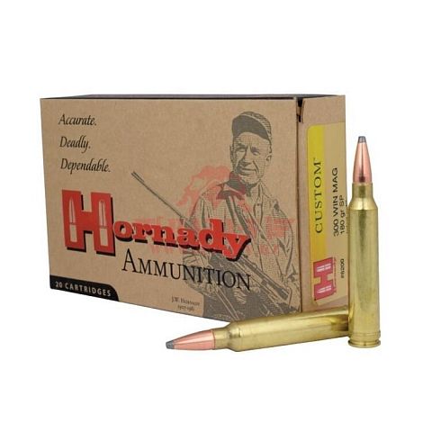 Патрон HORNADY .300 WIN MAG Custom SP 11,7г. (20 шт.)
