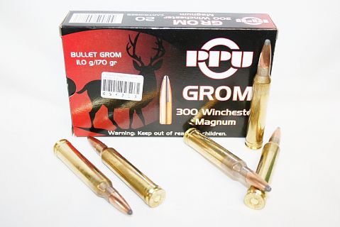 Патрон PPU к.300 Win Mag  GROM 11,0г (20 шт.)