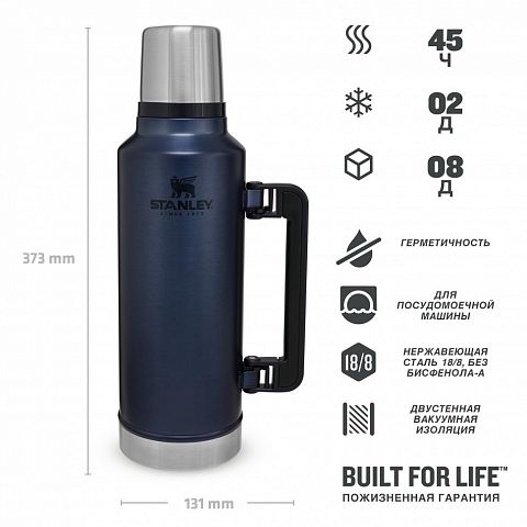 Термос STANLEY Classic 1,9L (Синий)