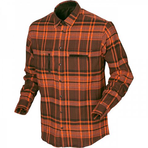 Рубашка HARKILA Eide L/S (Orange Check)