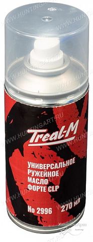 Универсальное слабощелочное ружейное масло Treal-M с высокой проникающей способностью, аэрозоль 270 