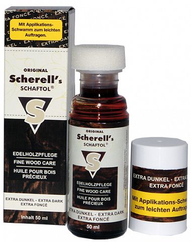 Состав для обработки древесины оружейный SCHAFTOL Scherell's (особо-темный), 50 мл