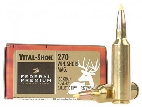 Патрон FEDERAL .270 WSM  Premium Nosler Ballistic Tip, 8.42г. (20 шт.)