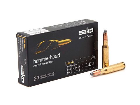 Патрон  Sako 308Win  SP Hammerhead  13г. (20 шт.)