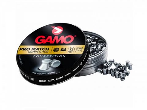 Пули Gamo Pro-Match, 5,5мм 1г. (250 шт.)