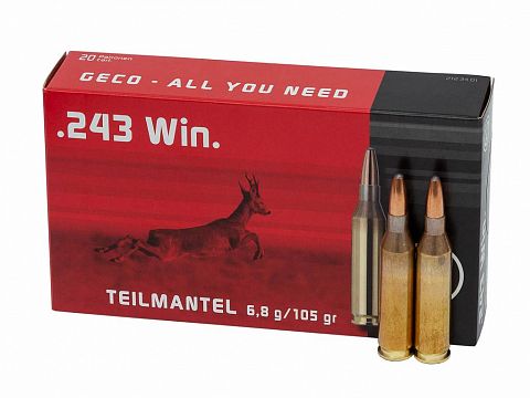 Патрон GECO .243 TM SP  6,8г. (20 шт.)