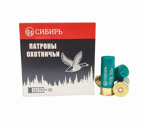 Патрон СИБИРЬ PREMIUM 12/70 картечь 5,6  32г. (25 шт.)