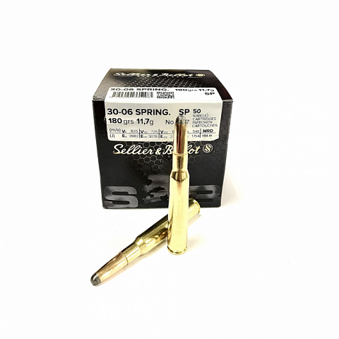 Патрон Sellier & Bellot 30-06 SPRG SP  11,7г (50 шт.)( Bull Packing)